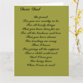 Beste vader vaderdag kaart (Gele Bloem)