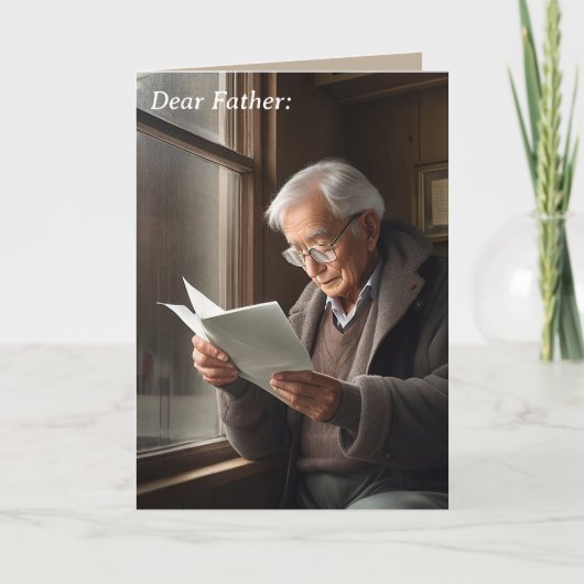 Beste Vader: Vaderdag kaart van een afstand (Voorkant)