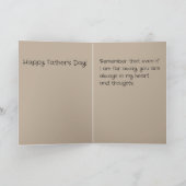 Beste Vader: Vaderdag kaart van een afstand (Binnen)