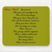 Beste vader vaderdag muismat (Voorkant)