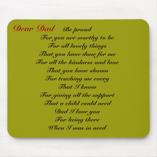 Beste vader vaderdag muismat (Voorkant)