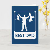 Beste vader - Vaderdag / Verjaardag Kaart (Gele Bloem)