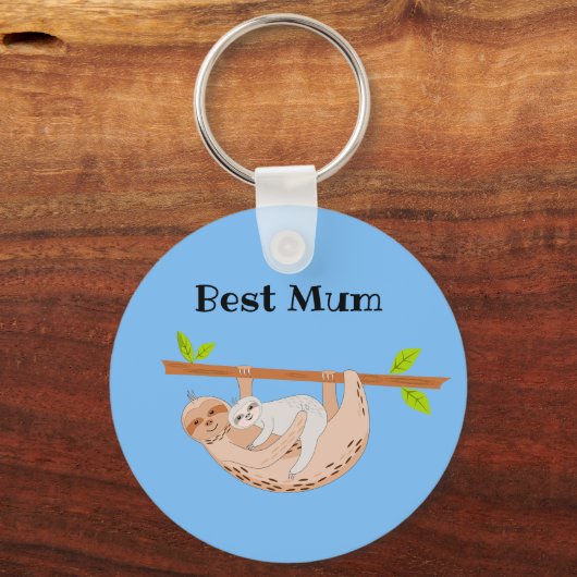 Beste vader, vaders dag, sleuf en Baby-sleutel Sleutelhanger (Voorkant)