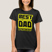 Beste vader van de Galaxy Husband papa Sci Fi vade T-shirt (Voorkant)