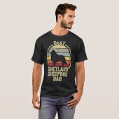 Beste vader van de hond -  Sheltie Shetland Zij T-shirt (Voorkant volledig)