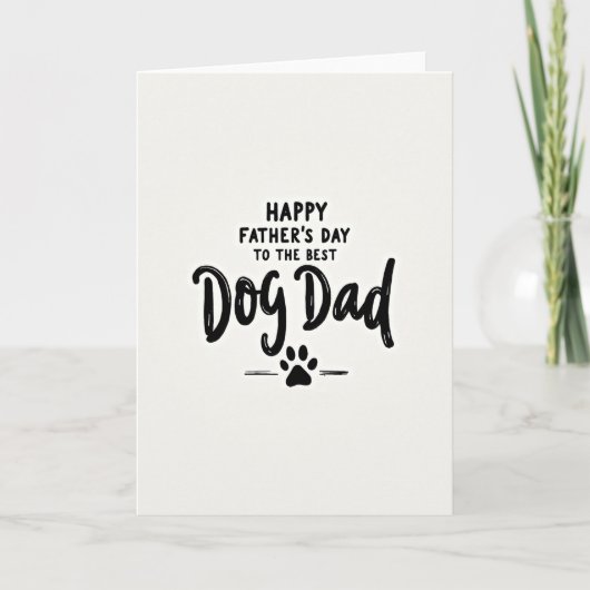 Beste Vader van de Hond Vaderdag kaart (Voorkant)