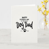 Beste Vader van de Hond Vaderdag kaart (Gele Bloem)