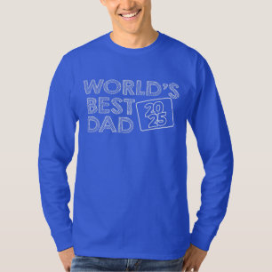 Beste vader van de wereld 2025 t-shirt