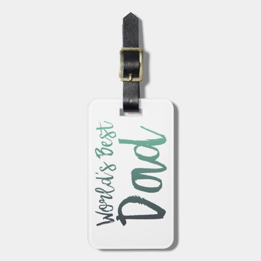 Beste vader van de wereld bagagelabel (Voorkant verticaal)