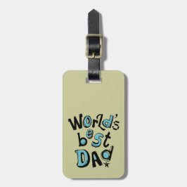 Beste Vader van de Wereld Bagagelabel