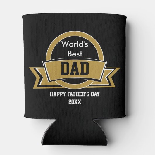 Beste vader van de wereld blikjeskoeler (Achterkant)