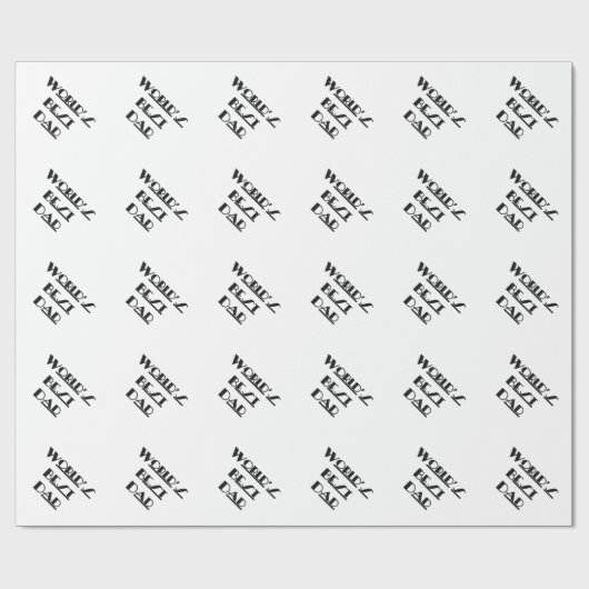 Beste vader van de wereld cadeaupapier (Vlak)