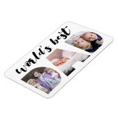 Beste vader van de wereld | Foto Vaderdag Magneet (Linkerzijde)