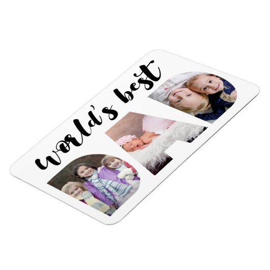 Beste vader van de wereld | Foto Vaderdag Magneet (Linkerzijde)