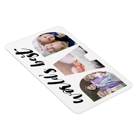 Beste vader van de wereld | Foto Vaderdag Magneet (Rechterzijde)