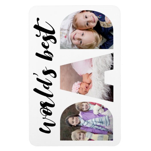 Beste vader van de wereld | Foto Vaderdag Magneet (Verticaal)