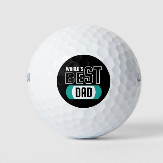 Beste Vader van de Wereld Golfballen (Voorkant)