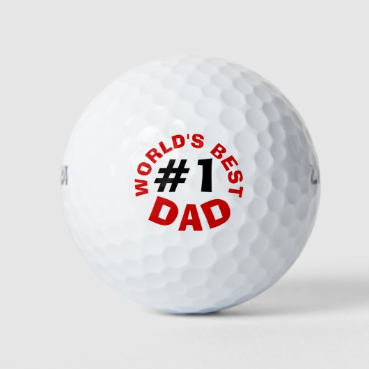 Beste vader van de wereld golfballen (Voorkant)