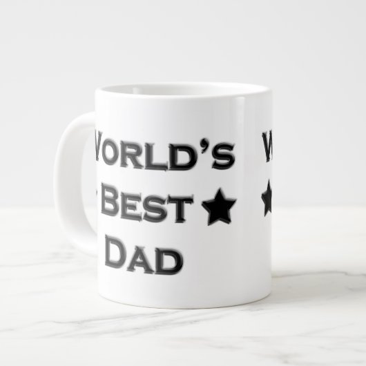 Beste vader van de wereld grote koffiekop (Links)