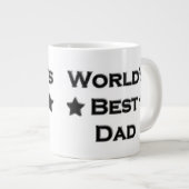 Beste vader van de wereld grote koffiekop (Voorkant rechts)