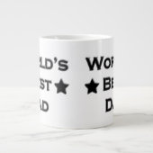 Beste vader van de wereld grote koffiekop (Voorkant)