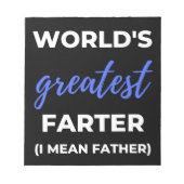 Beste vader van de wereld ik bedoel vader notitieblok (Voorkant)