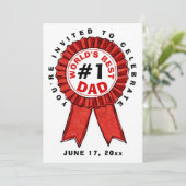 Beste vader van de wereld kaart (Staand voorkant)