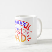 Beste vader van de wereld koffiemok (Voorkant rechts)