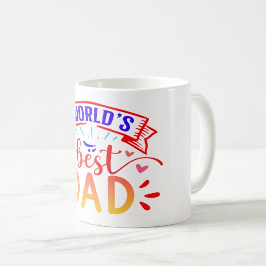 Beste vader van de wereld koffiemok (Voorkant rechts)