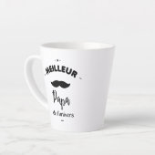 Beste vader van de wereld latte mok (Linkerhoek)