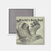 Beste vader van de wereld magneet (Voorkant / Achterkant)