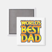 Beste vader van de wereld magneet (Voorkant / Achterkant)