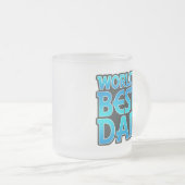 Beste vader van de wereld matglas koffiemok (Voorkant rechts)