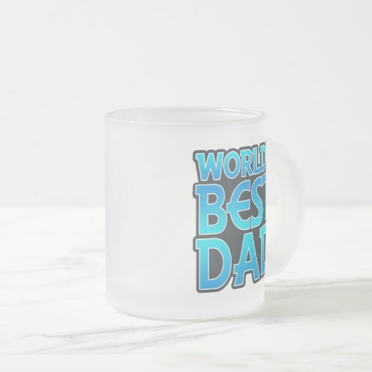 Beste vader van de wereld matglas koffiemok (Voorkant rechts)
