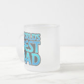 Beste vader van de wereld matglas koffiemok (Voorkant links)