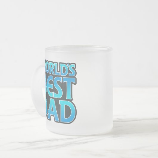 Beste vader van de wereld matglas koffiemok (Voorkant links)