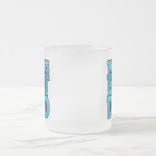 Beste vader van de wereld matglas koffiemok (Center)