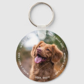 Beste vader van de wereld - Pet Photo Dog Dad - Fa Sleutelhanger (Achterkant)