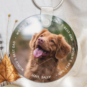 Beste vader van de wereld - Pet Photo Dog Dad - Fa Sleutelhanger