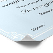 Beste vader van de wereld poster (Hoek)