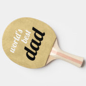 Beste vader van de wereld, speciaal gepersonalisee tafeltennisbatje (Zijkant)