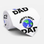 Beste vader van de wereld stropdas (Opgerold)