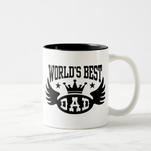 Beste vader van de wereld tweekleurige koffiemok
