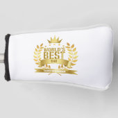 Beste Vader van de Wereld Vader Goud 5 Sterren Golfheadcover (Voorkant)