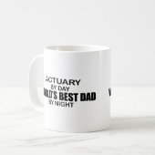 Beste vader van de wereld van 's nachts - actueel koffiemok (Voorkant links)
