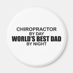 Beste vader van de wereld van 's nachts - Chiropra Magneet