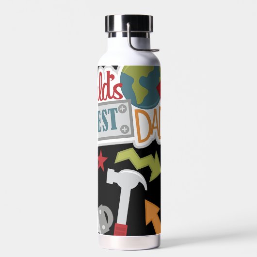 Beste vader van de wereld waterfles (Links)