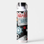 Beste vader van de wereld waterfles (Voorkant)