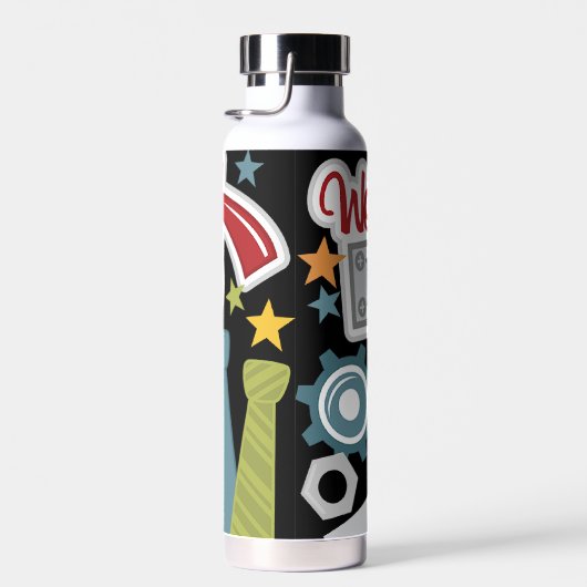 Beste vader van de wereld waterfles (Rechts)