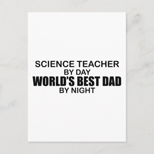 Beste vader van de wereld - Wetenschapsleraar Briefkaart (Voorkant)